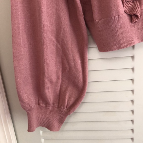 Pink Ruffle Cardigan - Picture 3 of 8